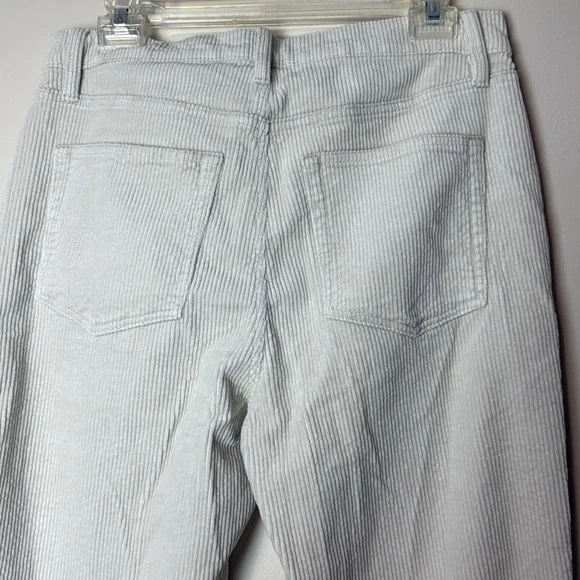 LOFT Made And Loved Straight Corduroy Pants Whisper White Size 8 / 29 - Picture 6 of 9